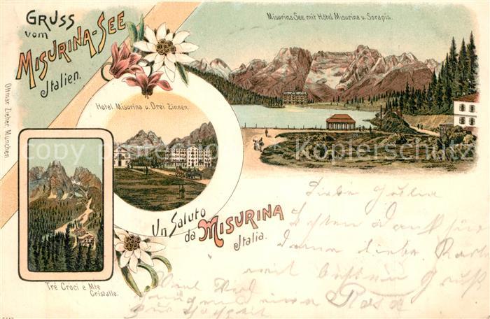 Misurinasee Drei Zinnen