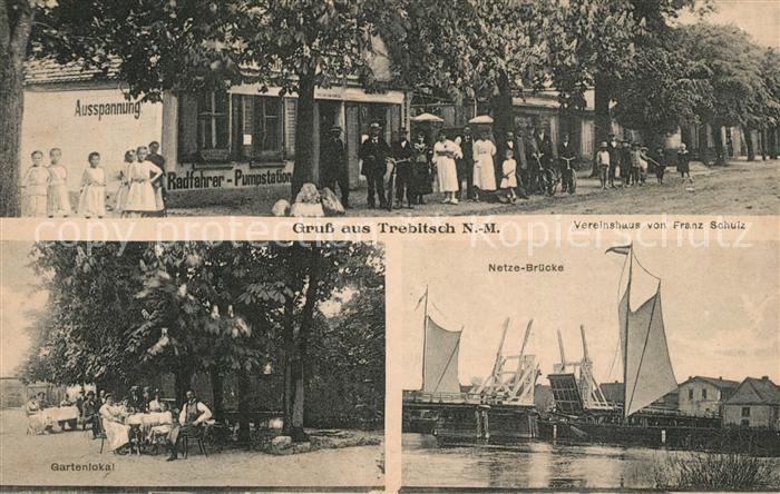 Trebitsch Trebic Netze-Br?cke Gartenlokal