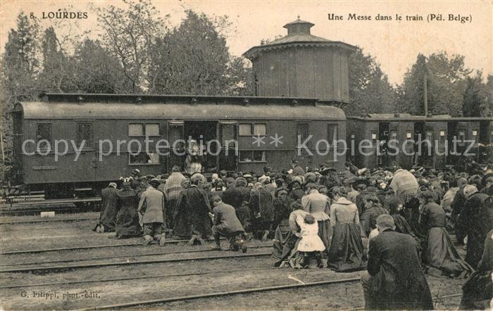 Lourdes Hautes Pyrenees Une Messe dans le train