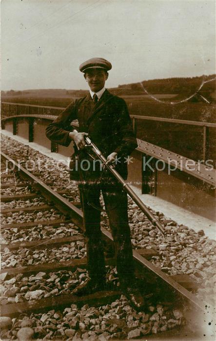 Messkirch Mann mit Gewehr