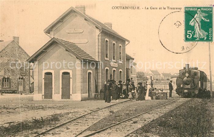 Coutainville La Gare et le Tramway