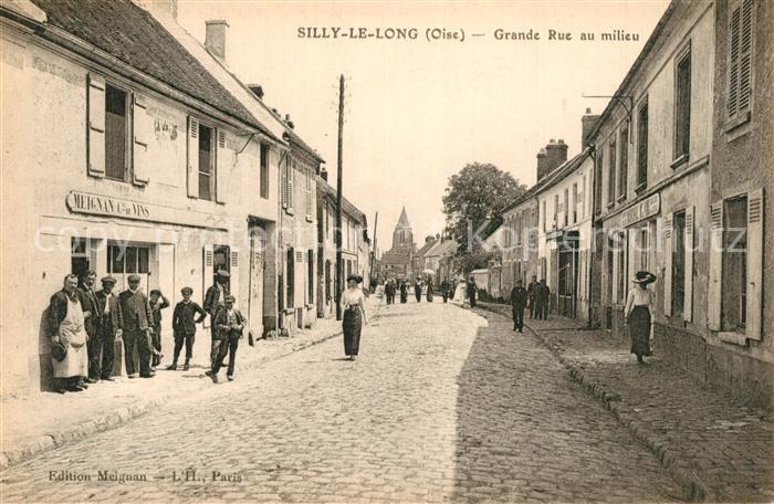 Silly-le-Long Grande Rue au milieu
