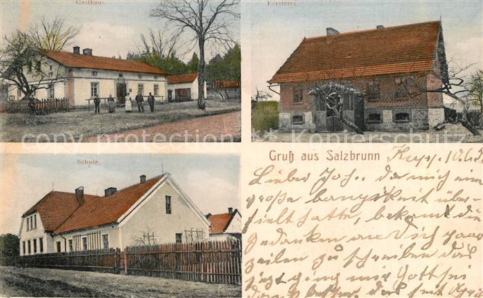 Salzbrunn Bad Szczawno-Zdroj Gasthaus Schule F?rsterei