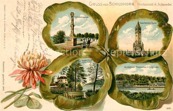 Schildhorn Berlin Schildhorns?ule und Restaurant Kaiser-Wilhelm-Turm Jagdschloss