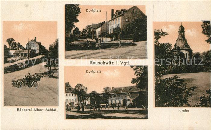 Kauschwitz baecherei Albert Seidel Kirche Dorfplatz