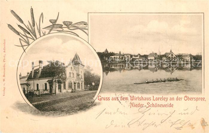 Niederschoeneweide Berlin Wirtshaus Loreley Oberspree
