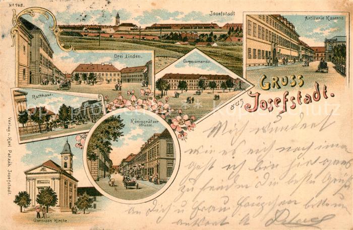 Josefstadt Josefov Jaromer Drei Linden Rathaus Garnison Kirche