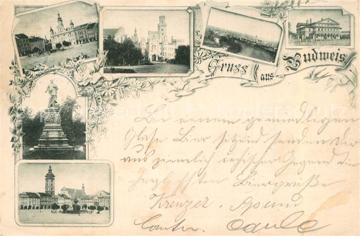 Budweis Ceske Budejowice Rathaus Marktplatz Denkmal