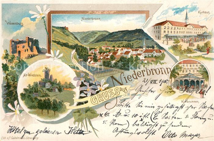 Niederbronn-les-Bains Alt Windstein Wasenburg Kurhaus