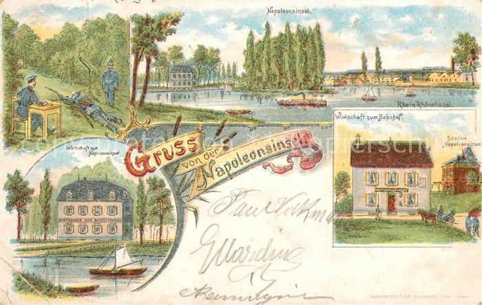 Mulhouse Muehlhausen Napoleoninsel Wirtschaft zur Napoleonin