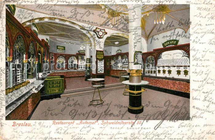 Breslau Niederschlesien Restaurant Automat
