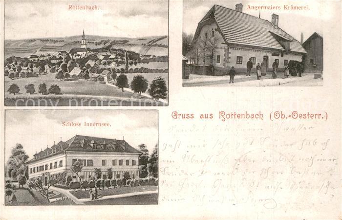Rottenbach Oberoesterreich Panorama Schloss Innernsee Angermaiers Kraemerei
