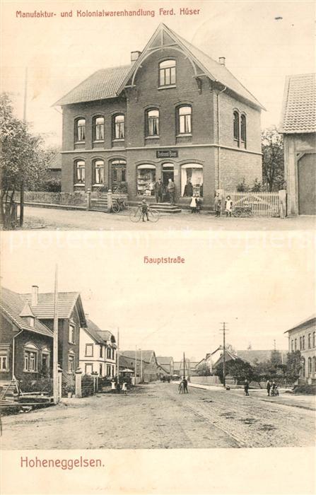 Hoheneggelsen Manufaktur Kolonialwarenhandlung Ferinand Hueser Hauptstrasse