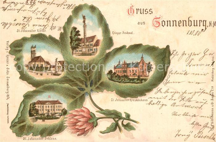 Sonnenburg Slonsk Neumark Krieger Denkmal Schloss Krankenhaus