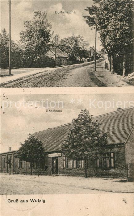 Wutzig Dramburg Pommern Gasthaus Ansicht