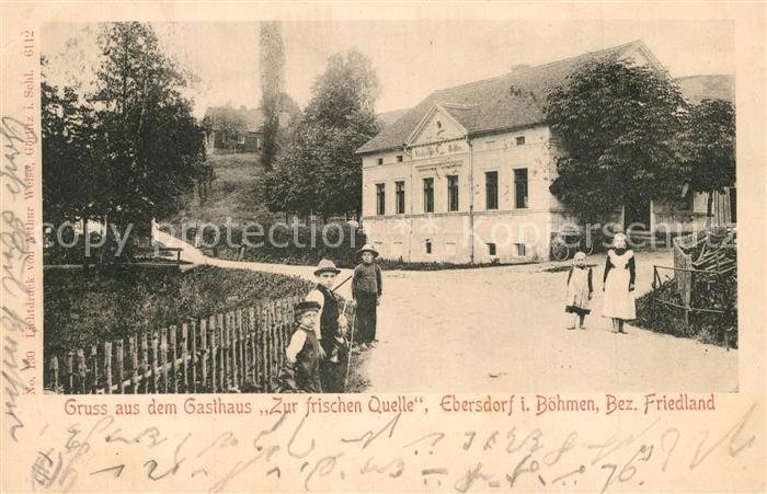 Ebersdorf Habartice Lausitz Boehmen Gasthaus Frische Quelle