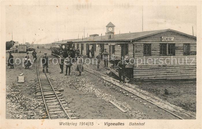 Vigneulles-les-Hattonchatel Bahnhof Weltkrieg 1914