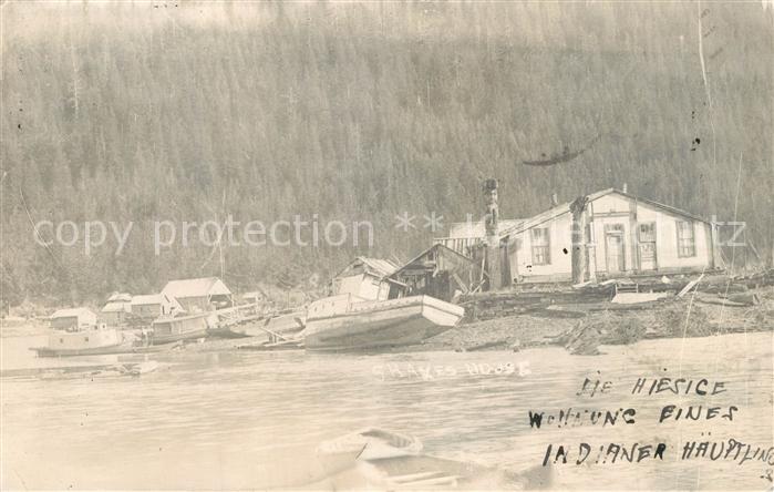 Wrangell Alaska Wohnung eines Indianer Haeuptling