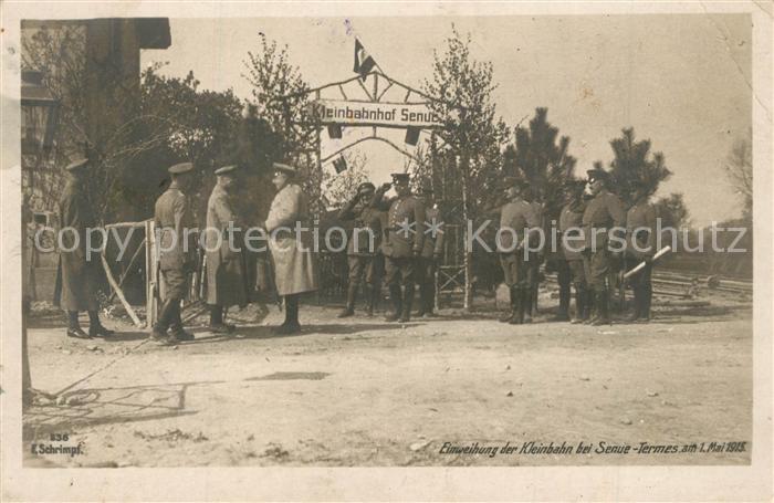 Senur Ardennes Einweihung der Kleinbahn Feldbahn