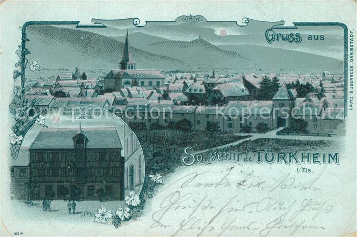 Tuerkheim Elsass Altdeutsche Weinstube Hotel zwei Schlüs