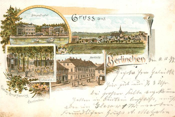 Berlinchen Neumark Strandhotel Marktecke Restauration Eichwald