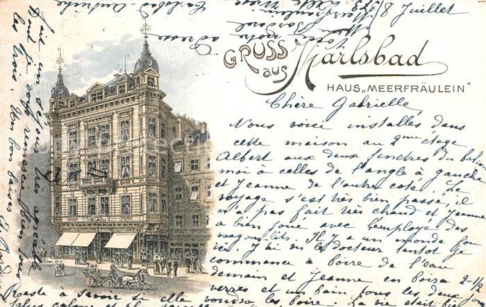 Karlsbad Eger Haus Meerfraeulein