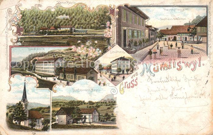 Muemliswil Muemliswyl Restaurant Meyer Kirche Gasthaus zum Ochsen