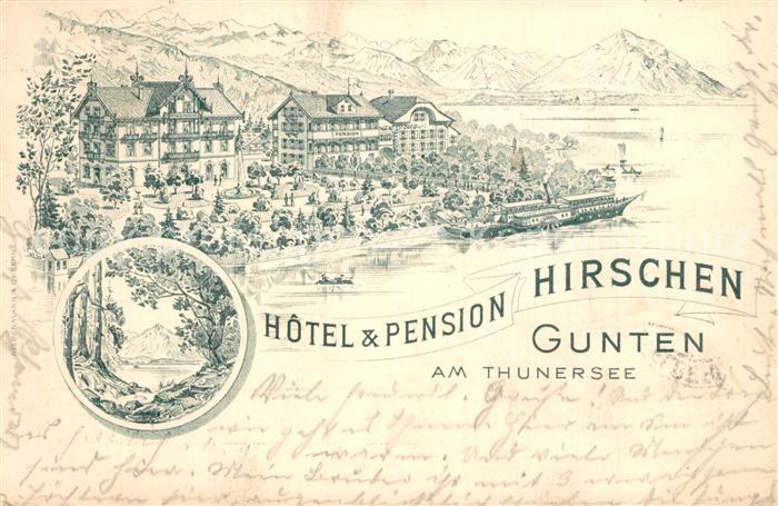 Gunten Thunersee Hotel Pension Hirschen