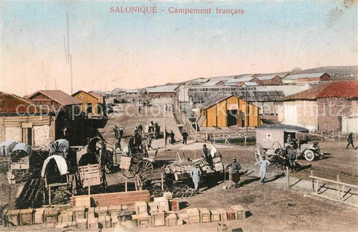 Salonique Salonica Salonicco Campement francais