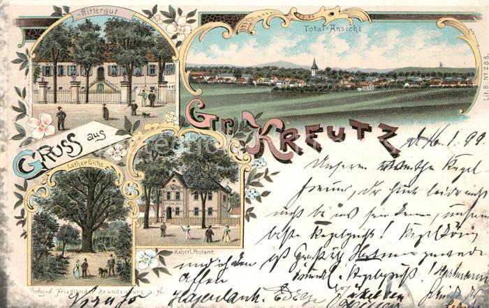 Gross Kreutz Havel Rittergut Luther Eiche Kaiserliches Postamt Panorama