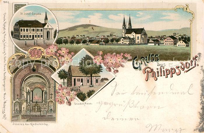 Philippsdorf Jirikov Sankt Josef Capelle Gnadenhaus Klosterkirche