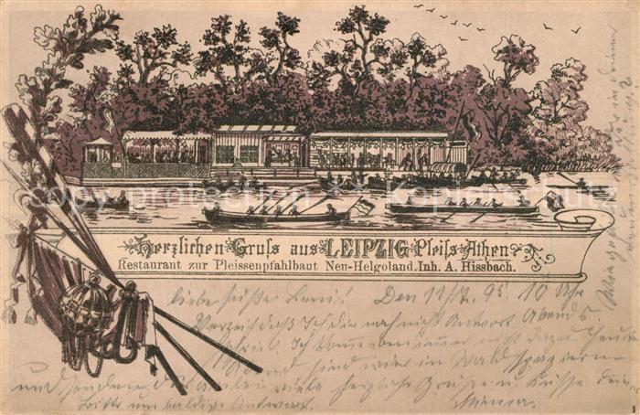 Leipzig Restaurant zur Pleissenpfahlbaut Neu Helgoland