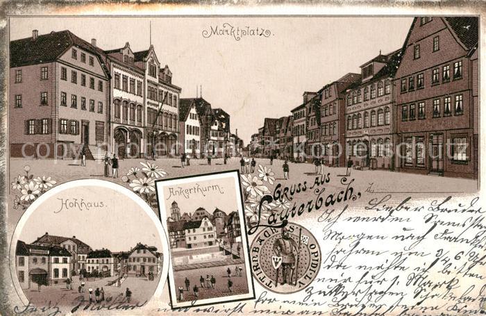 Lauterbach Hessen Marktplatz Hohhaus Ankerturm