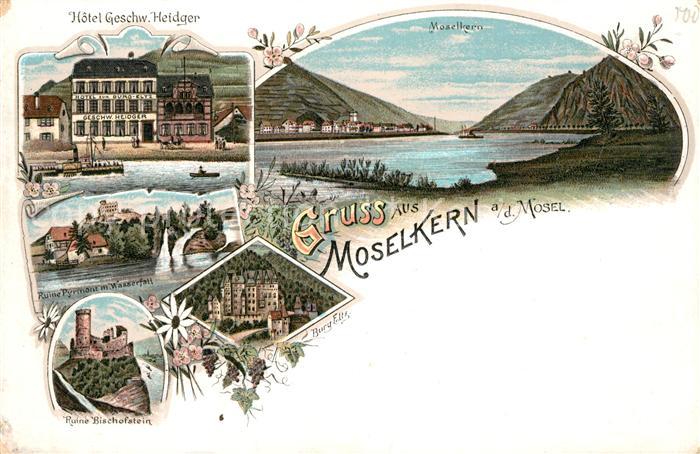 Moselkern Hotel Geschwister Heidger Moselkern Ruine Bischofstein