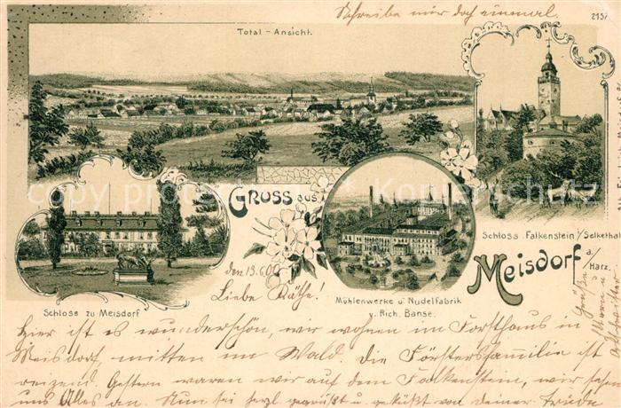 Meisdorf Schloss Falkenstein Panorama