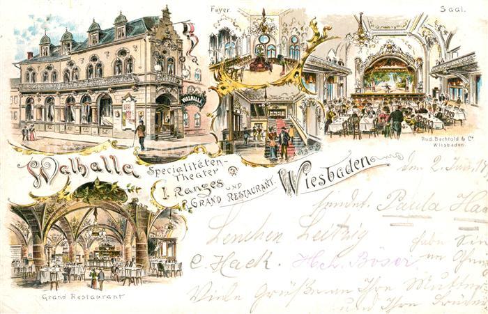 Wiesbaden Walhalla Grand Restaurant Foyer Saal