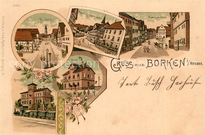 Borken Hessen Post Bahnhof Kirchstrasse