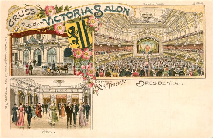 Dresden Victoria Salon Theater Saal Vestibuel