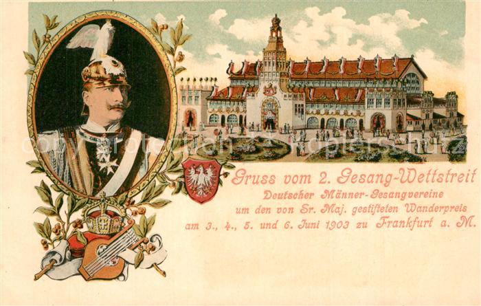 Frankfurt Main Gesang Wettstreit Deutscher Maenner Gesangvereine