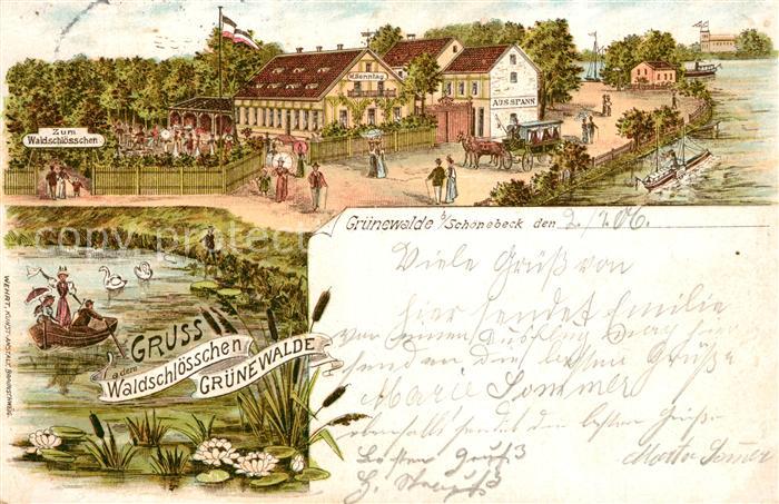 Gruenewalde  Schoenebeck Waldschloesschen See