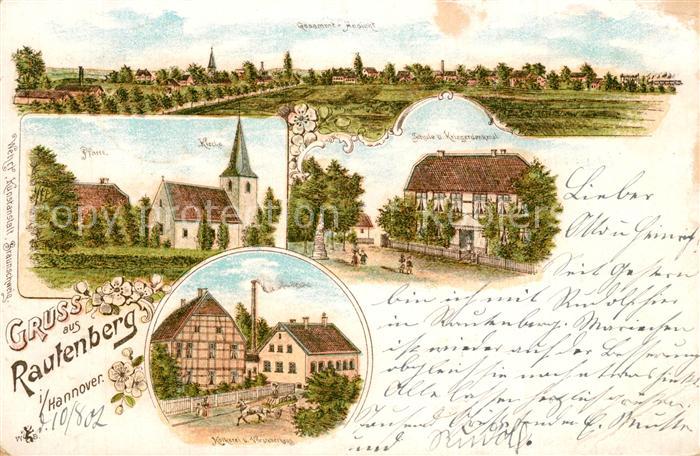 Rautenberg Harsum Kirche Pfarrei Molkerei Vorsteherhaus Schule Kriegerdenkmal