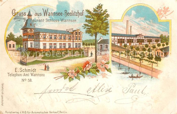 Wannsee Beelitzhof Restaurant Schloss Wannsee