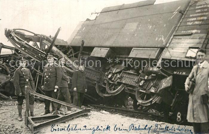 Dinkelscherben Eisenbahnunglueck Bahnhof