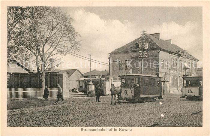 Kowno Kaunas Strassenbahnhof