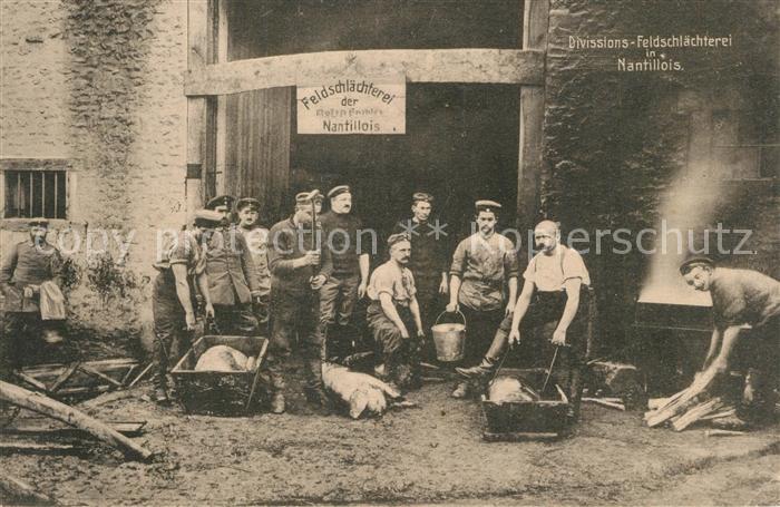 Nantillois Divissions Feldschlachterei