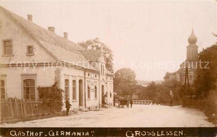 Grosslessen Lesniow Wielki Gasthof Germania