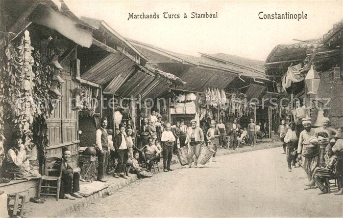 Constantinople Marchands Turcs a Stamboul