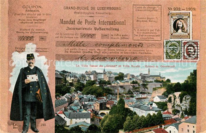 LUXEMBOURG  Luxemburg Ville Rasse du Grund Ville Haute Grund Oberstadt Coupon