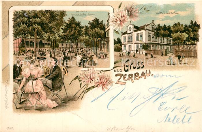 Brandenburg Havel Zerbau Gesellschaftsgarten Gasthof Germania