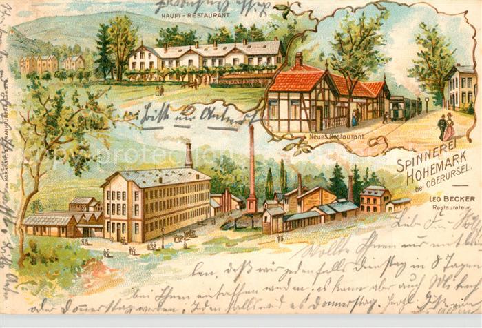 Oberursel Taunus Spinnerei Hohemark Haupt Restaurant